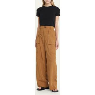 Vince Mid-rise wide cargo pants - beige - XXXS