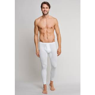 Schiesser Herren Lange Unterhose blau,weiß Reine Baumwolle - blau,weiß