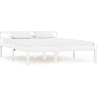 sengeramme uden madras massivt fyrretræ 140x200 cm honningbrun