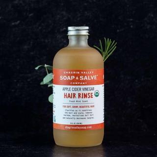 Apple Cider Vinegar hair rinse Fresh Mint: økologisk vegansk ACV-rens, alle hårtyper