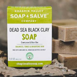 Dead Sea Black Clay økologisk sæbe: uren hud, stimulerer blodcirkulation