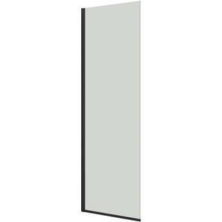 Scanbad Match D fast brusevæg, B77-79 cm, H197,5 cm, sort/klart glas