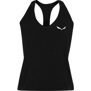 Salewa Women's Lavaredo Hemp Crop Tanktop Tank Top Damer størrelse 38 farve sort