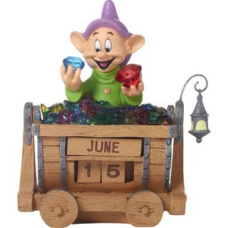 Precious Moments 172710 Dopeys glansharpiks Perpetual Calendar Disney Showcase Snow White & Seven Dwarves Multi