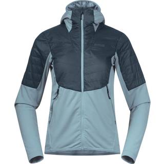 Bergans Women's Senja Midlayer Hood Jacket Smoke Blue/Orion Blue, XS