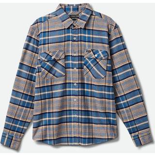 Brixton Bowery Stretch WR Flannel Blå / Grå