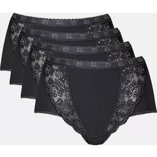 Sloggi 4-pak Chic Maxi Lace Briefs - Black - 46 * Kampagne *