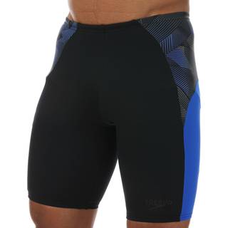 Men's Endurance+ Slice Jammer Black/Blue