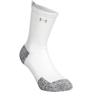 Under Armour AD Run Cushion Running Socks - White, Grey, Size 7.5-12 - white