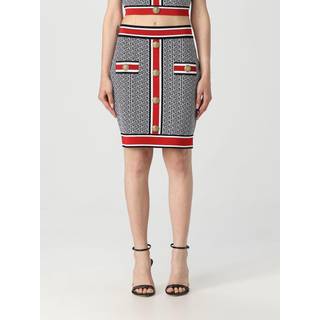 Balmain Monogram embellished knit miniskirt - black - XS