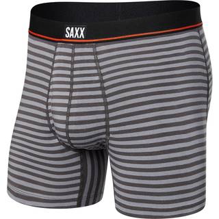 Saxx Non-Stop Stretch Cotton Boxer Brief Hverdagsundertøj Herrer størrelse XXL farve grå