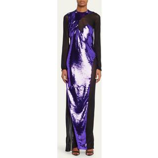 Tom Ford Sequined maxi dress - purple - S/M