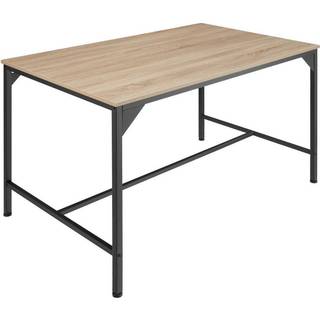Spisebord Belfast 120x75x75cm - Industrielt lyst træ, egetræ Sonoma
