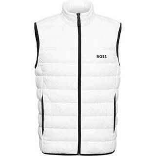 BOSS Green Herren Steppweste schwarz unifarben