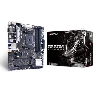 BIOSTAR B550MX/E PRO - motherboard - micro ATX - Socket AM4 - AMD B550 Bundkort - AMD B550 - AMD AM4 socket - DDR4 RAM - Micro-ATX