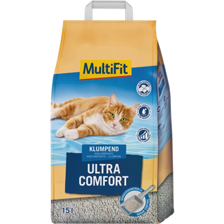 MULTIFIT Kattegrus Ultra Comfort klumpende 13,5kg/15L