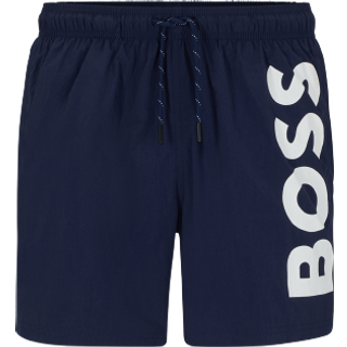 BOSS Herren Badeshorts blau Mikrofaser unifarben