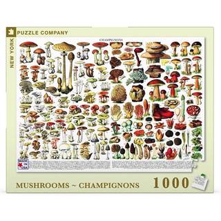 New York Puzzle Company - Vintage Images Mushrooms ~ Champignons - 1000 Random Cut Jigsaw Puzzle For Voksne af Adolphe Philip Millot