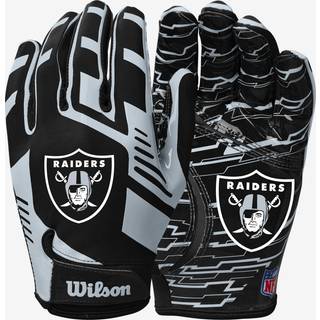Wilson NFL Stretch Fit Football Gloves - Youth Las Vegas Raiders