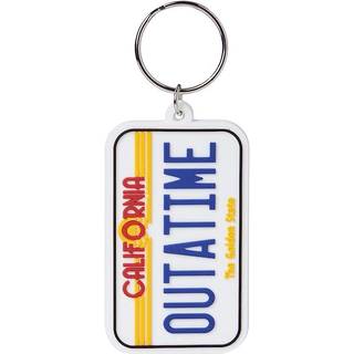 Back to the Future Rubber Keychain License Plate 6 cm