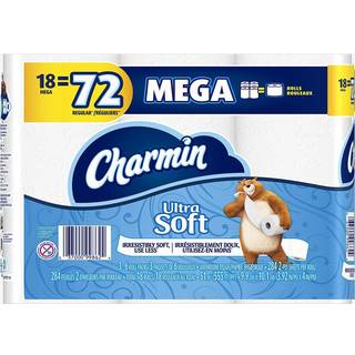Charmin ultra bl?dt toiletpapir 18 mega ruller