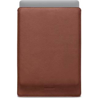 MacBook Pro 16" M4 / M3 / M2 / M1 (2024 - 2021) Woolnut Sleeve - 27.5 x 37.5 cm - Ægte Læder - Brun
