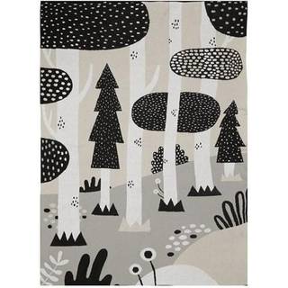 Magic Forest Plaid 100 x 150 cm Sort