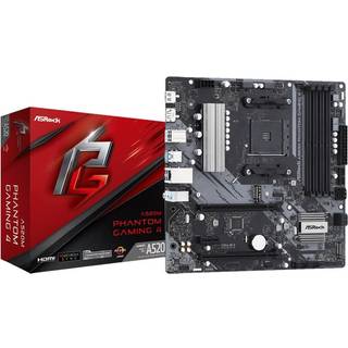 ASRock A520M Phantom Gaming 4 - mATX - A520  - Bundkort- AM4 - bundkort