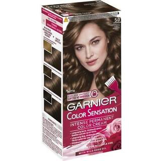Garnier Color Sensation Permanent Color Cream - 5.0 Luminous Light Brown