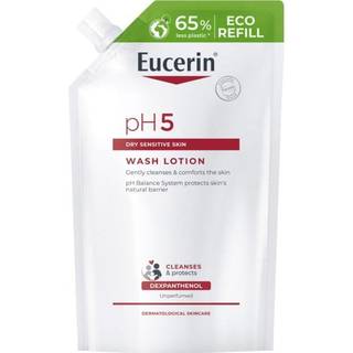 Eucerin washlotion for body & face ph5 dry sensitive skin eco refill 400ml