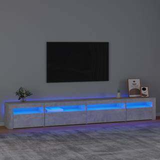 Tv-Skab Med Led-Lys 270X35X40 Cm - 270 cm / Betongrå
