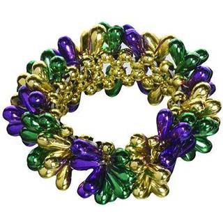 Amscan Mardi Gras armb?nd - 7"""" - 1 stk. - Levende multi-farve - Ideel til festligheder og gaver