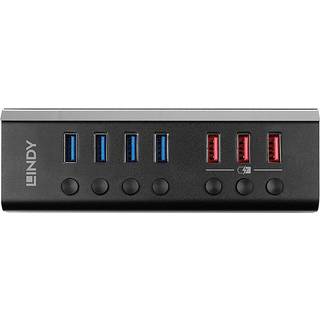 Lindy 4-ports USB-hub/ hurtig lader | PRIS-MATCH
