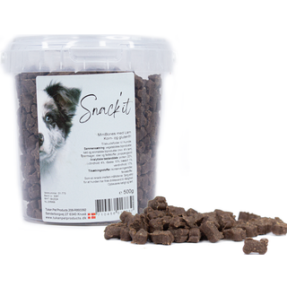 SnackIt Semi-moist mini bones, lam, 500g