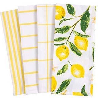 KAF Home Pantry Lemons overalt i k?kkenet h?ndkl?de s?t med 4 bomuld 18 x 28-tommer
