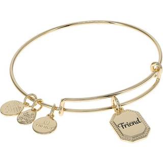Alex og Ani fordi jeg elsker dig ven Expandable Wire Bangle For Women United by Soul Let The Good Times Roll Charm Shiny Antique Gold finish