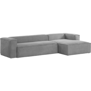 BLOK sofa 3-pers. - chaiselong højre - Grå