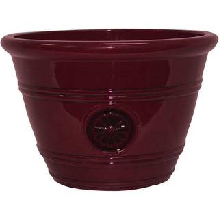 Southern Patio HDP-012498 Modesto Planter Oxblood 15.25 """"