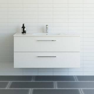 Dansani Mido+ møbelsæt 120 cm hvid mat m/ Amber vask