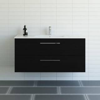 Dansani Mido+ møbelsæt 120 cm sort struktur m/ Amber vask