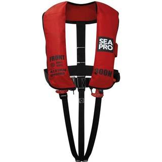 Oppustelig redningsvest Seapro Solas 300N, automatisk, rød + kulsyrepatroner 2 x 60 gram, One-Size (&gt; 50 kg)