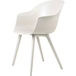 GUBI Bat Plastic stol alabaster white