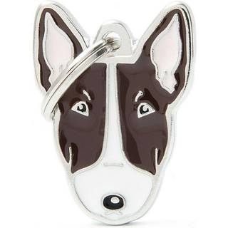 Halssmykke Med Racemotiv - Bull Terrier - Brun