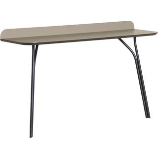 WOUD Tree console table Low - Beige Fenix 0717/Black metal legs