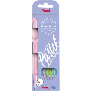 Brush Sign Pen Set Pastell