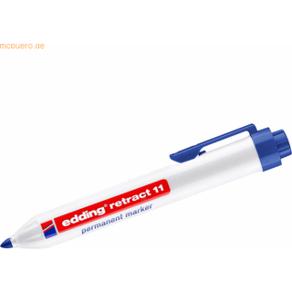 Edding 11-3 blå retract permanent marker, rund spids 1,5-3mm (10stk.)