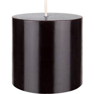 Mega stearinlys 1 pc Uscentreret solid sort søjle lys Hall hældte premium voks stearinlys 3 tommer x 3 tommer hjem d? Cor spas bryllupper fejring