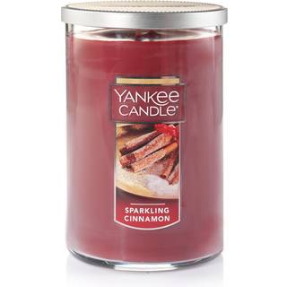 Yankee stearinlys mousserende cinnamon klassiker 22 oz stor dobbelt-wick tumbler stearinlys langvarig forbr?ndingstid ideel til ferie og gaveudga