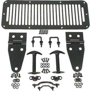 Robust Ridge | Hood Kit Black | 11201.01 | Passer til 1976-1986 Jeep CJ; 1987-1995 Jeep Wrangler YJ