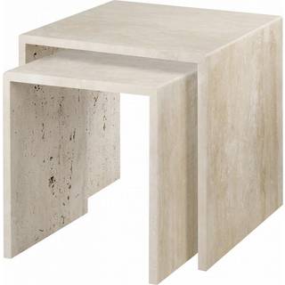 Blomus Varu Sofabord 2 Dele - Sofabord Travertin Beige - 66943